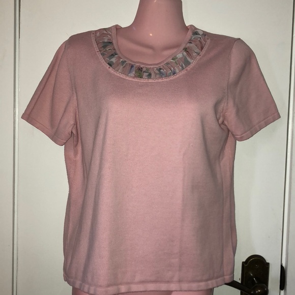 Sweaters - Alfred Dunner pink sweater